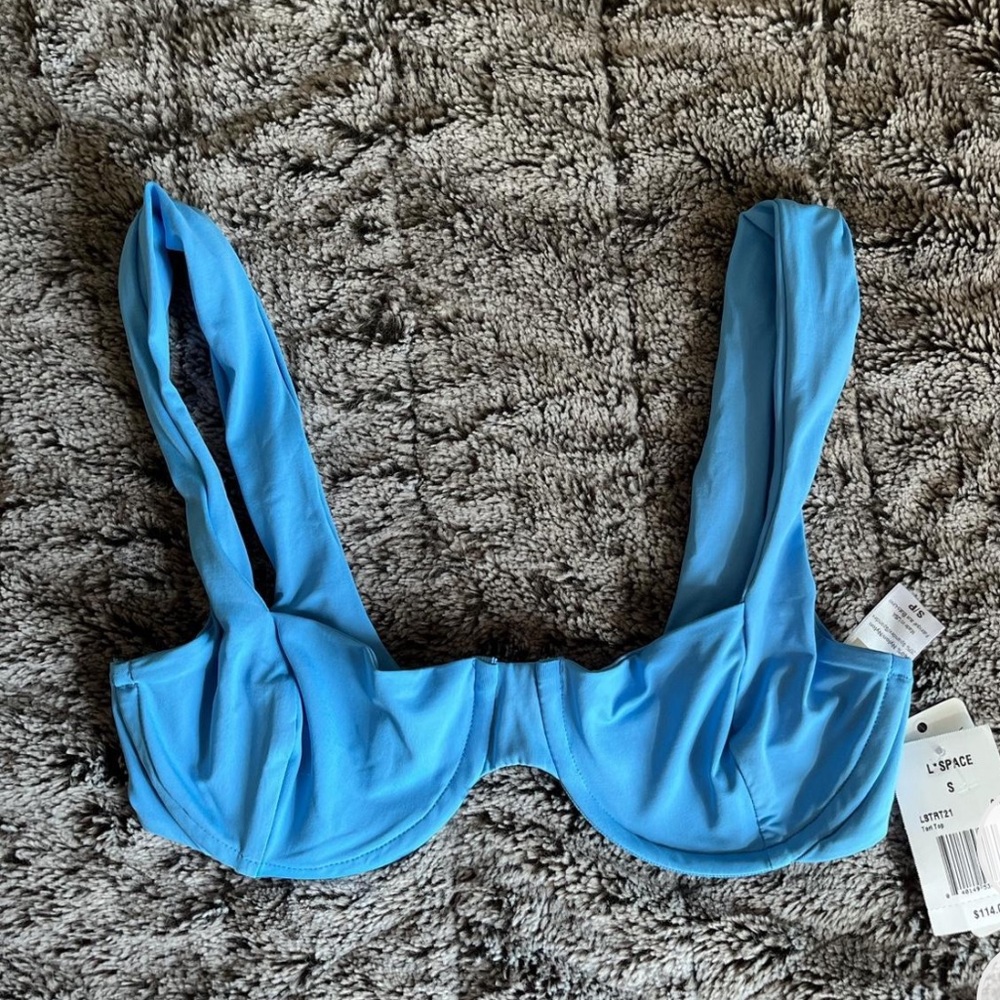 blue L*space underwire bikini top